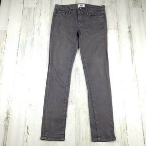 Paige Skyline Skinny Stretch Womens Jeans Gray Size 29 (29x30) EUC